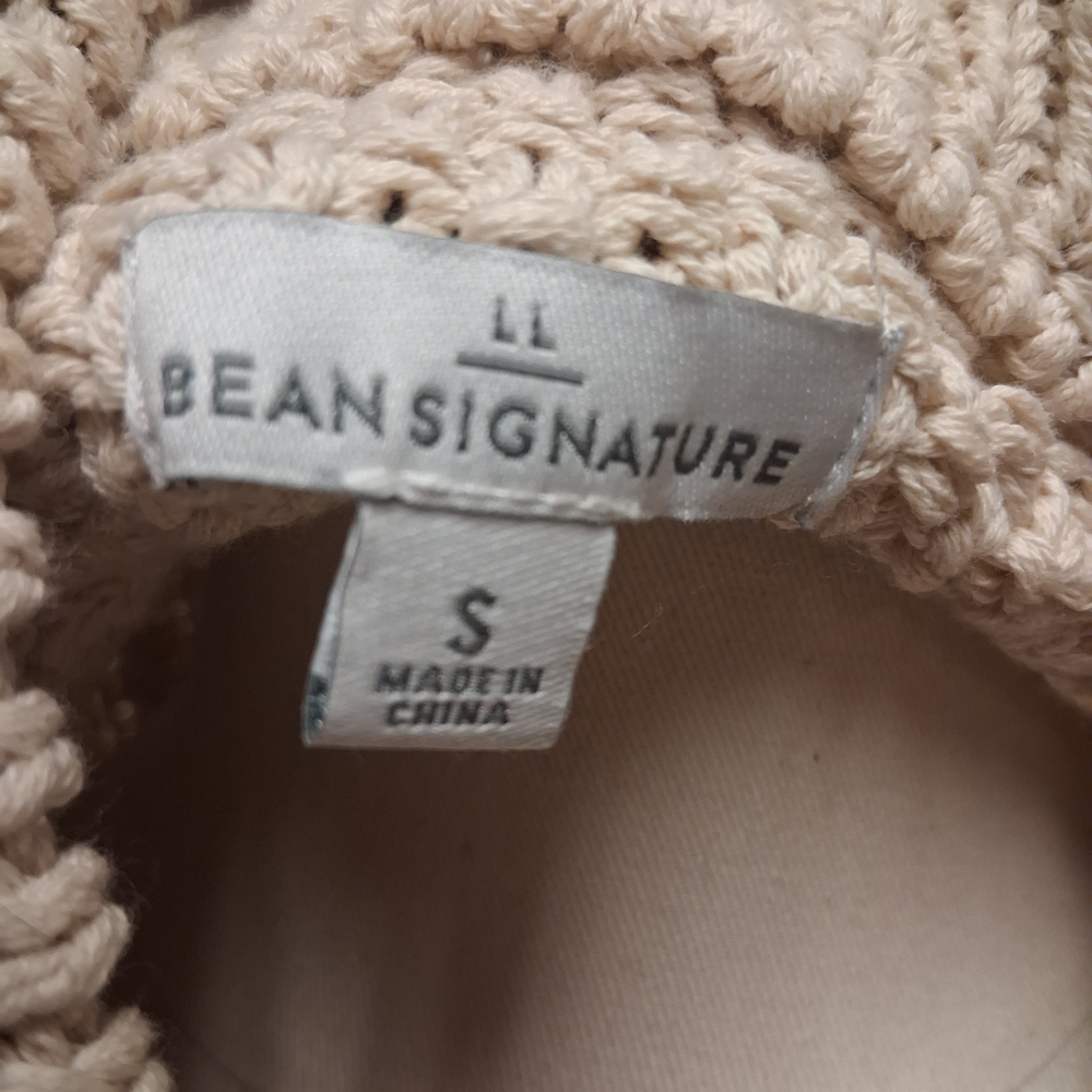 L.L. Bean Women's Cream Cable Knit Sweater - Picture 3 of 7